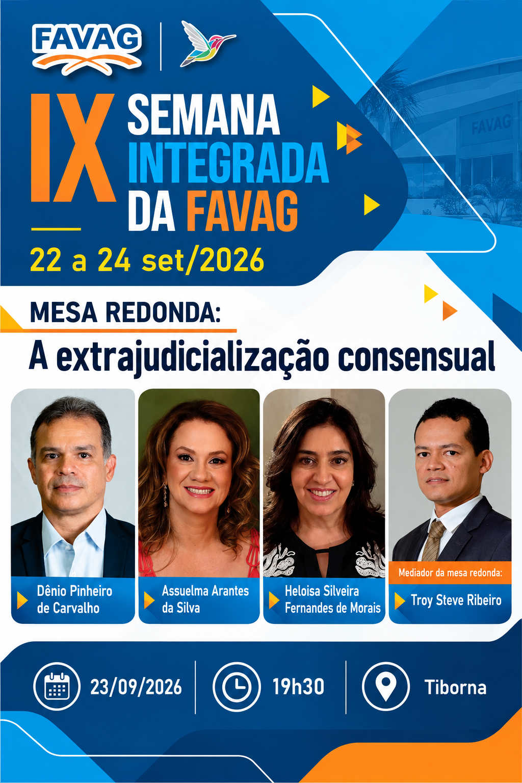 Banner horizontal da IX Semana Integrada da FAVAG